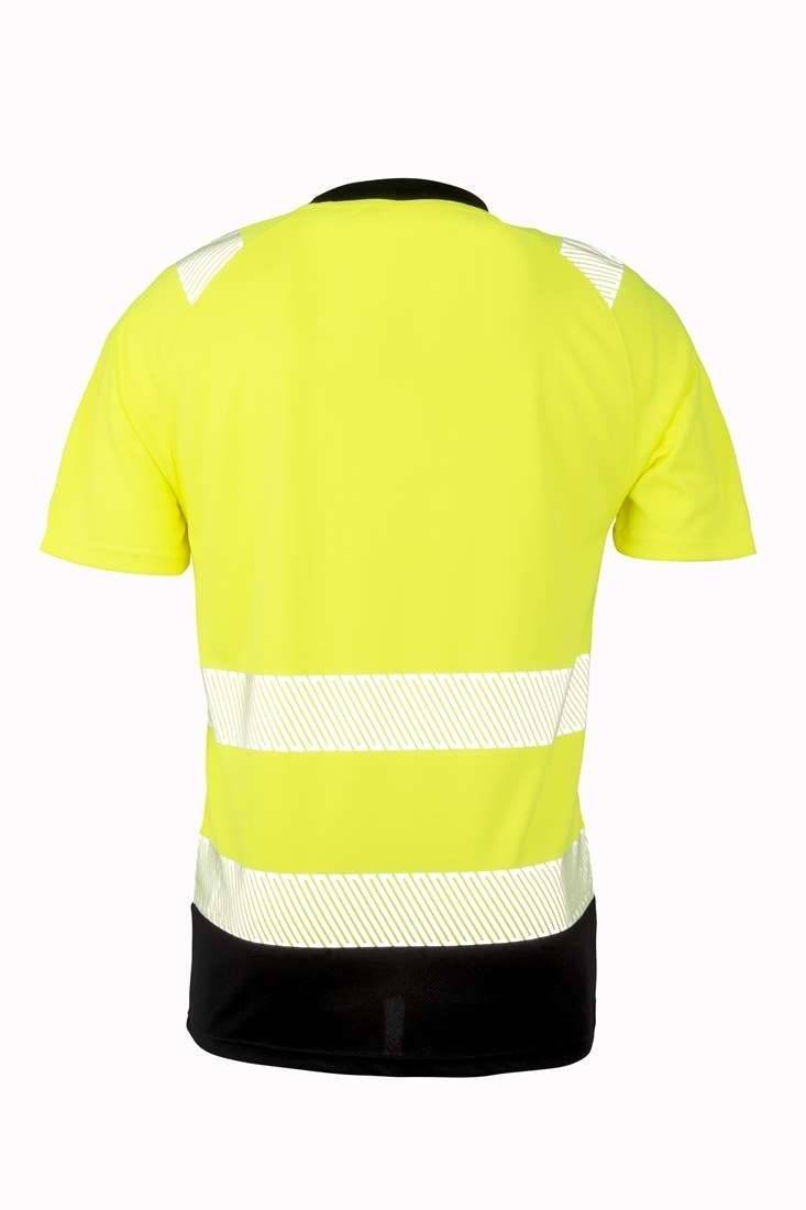 Odblaskowa szybkoschnąca koszulka robocza, materiał z recyklingu