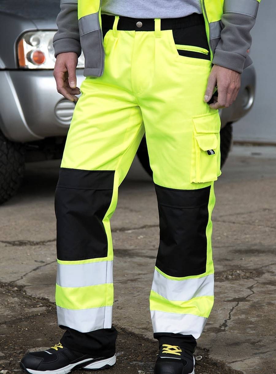 Odblaskowe spodnie robocze Result