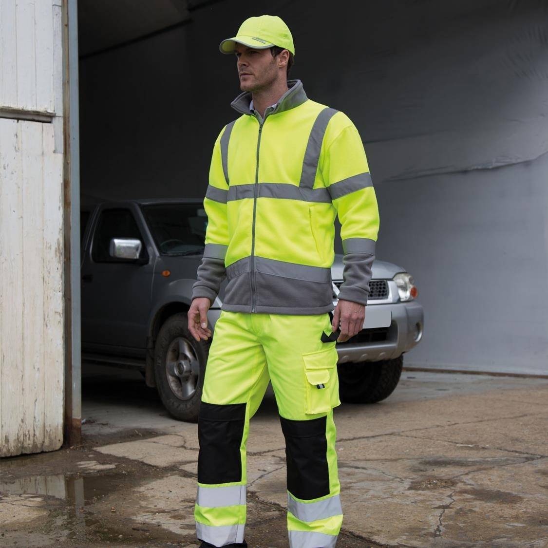 Odblaskowe spodnie robocze Result