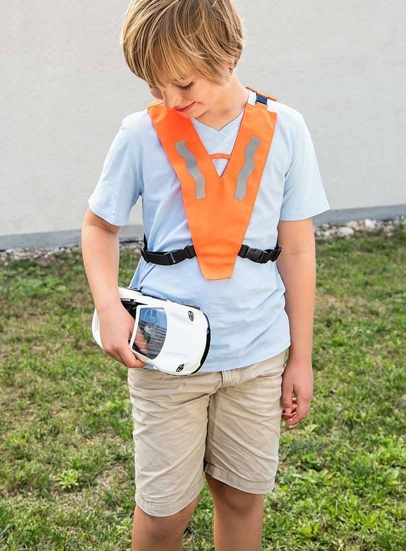 Odblaskowy dziecięcy kołnierz z zapięciem na klamrę