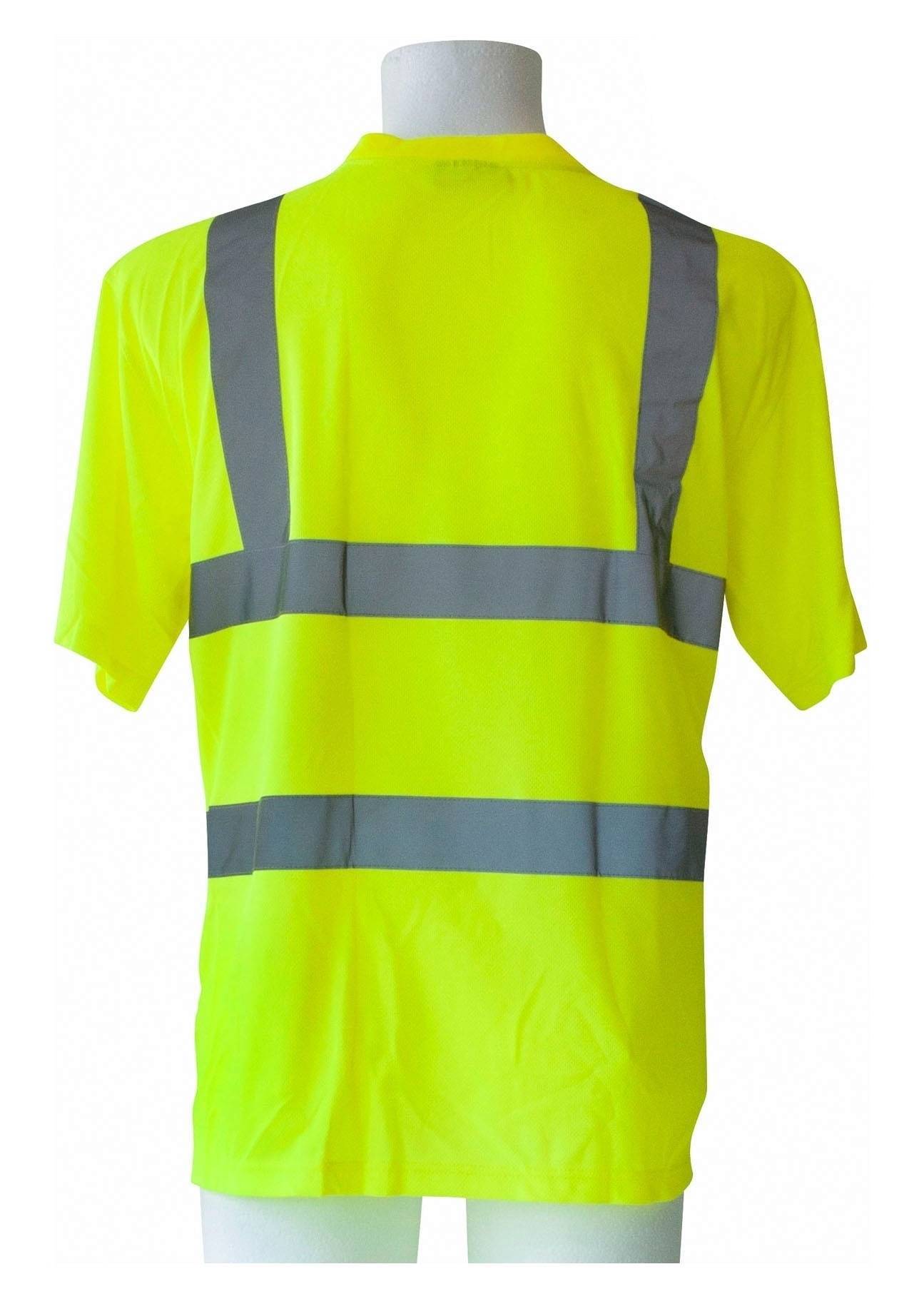 Odblaskowy T-shirt  roboczy z oddychającego materiału