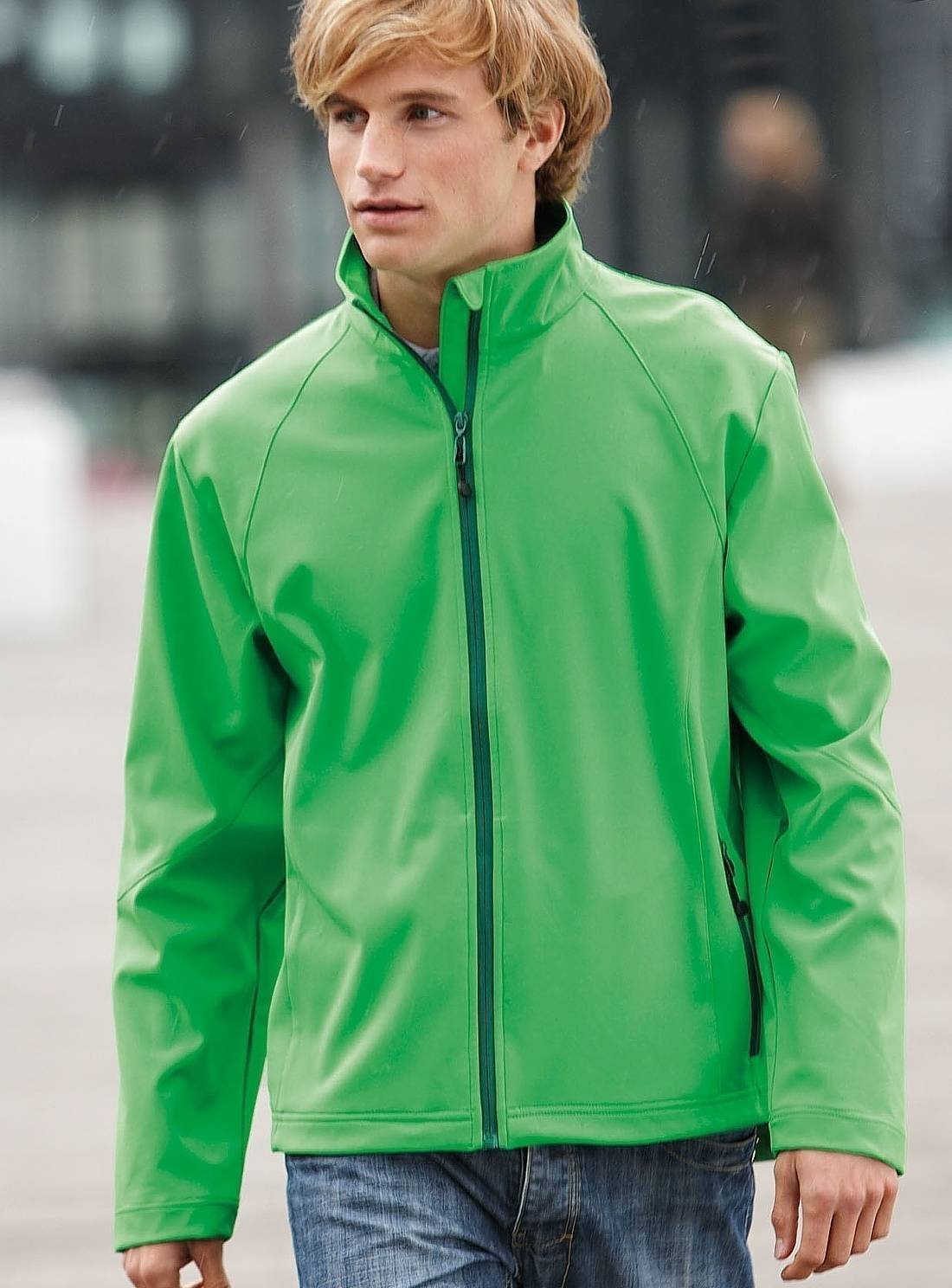 Oddychająca męska kurtka spoftshell James&Nicholson