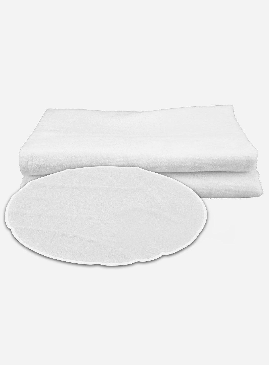 Okrągły ręcznik z możliwością wykonania nadruku