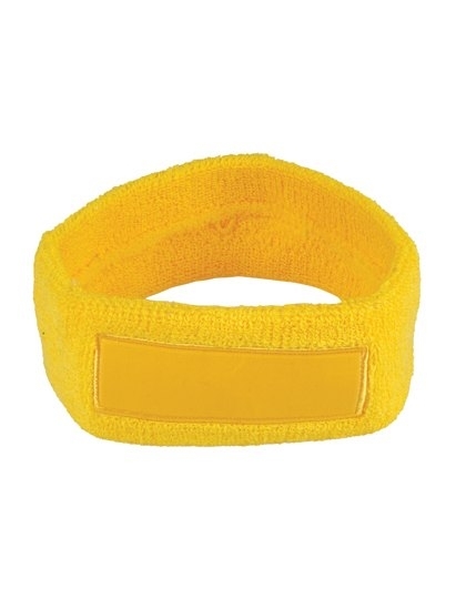 Opaska frotka na czoło z label