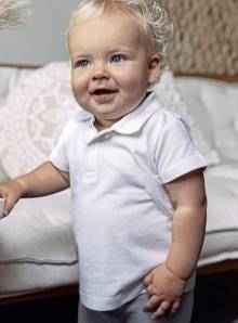 Organic Baby Polo Short Sleeve Teddy 01