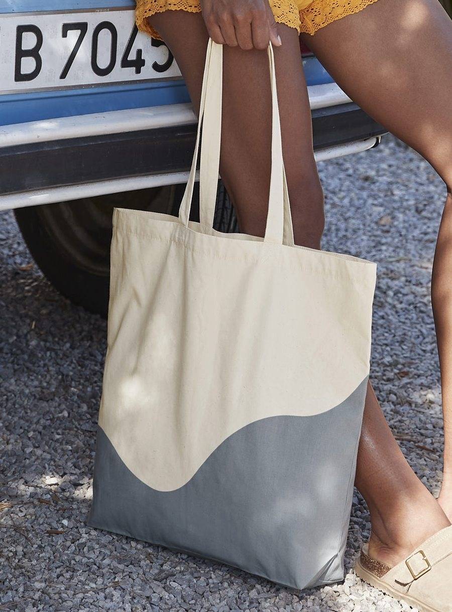 Organic Cotton Wave Print Maxi Bag