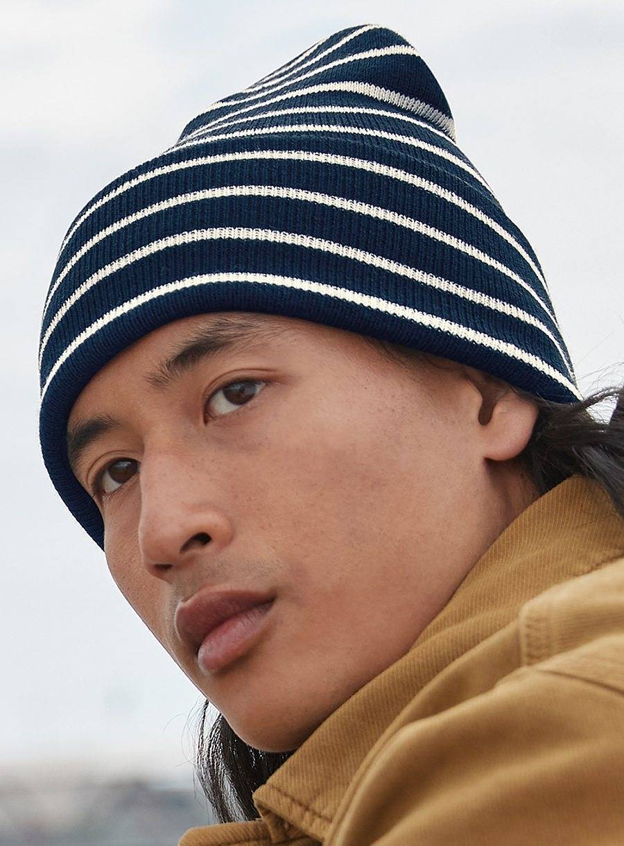 Original Deep Cuffed Striped Beanie