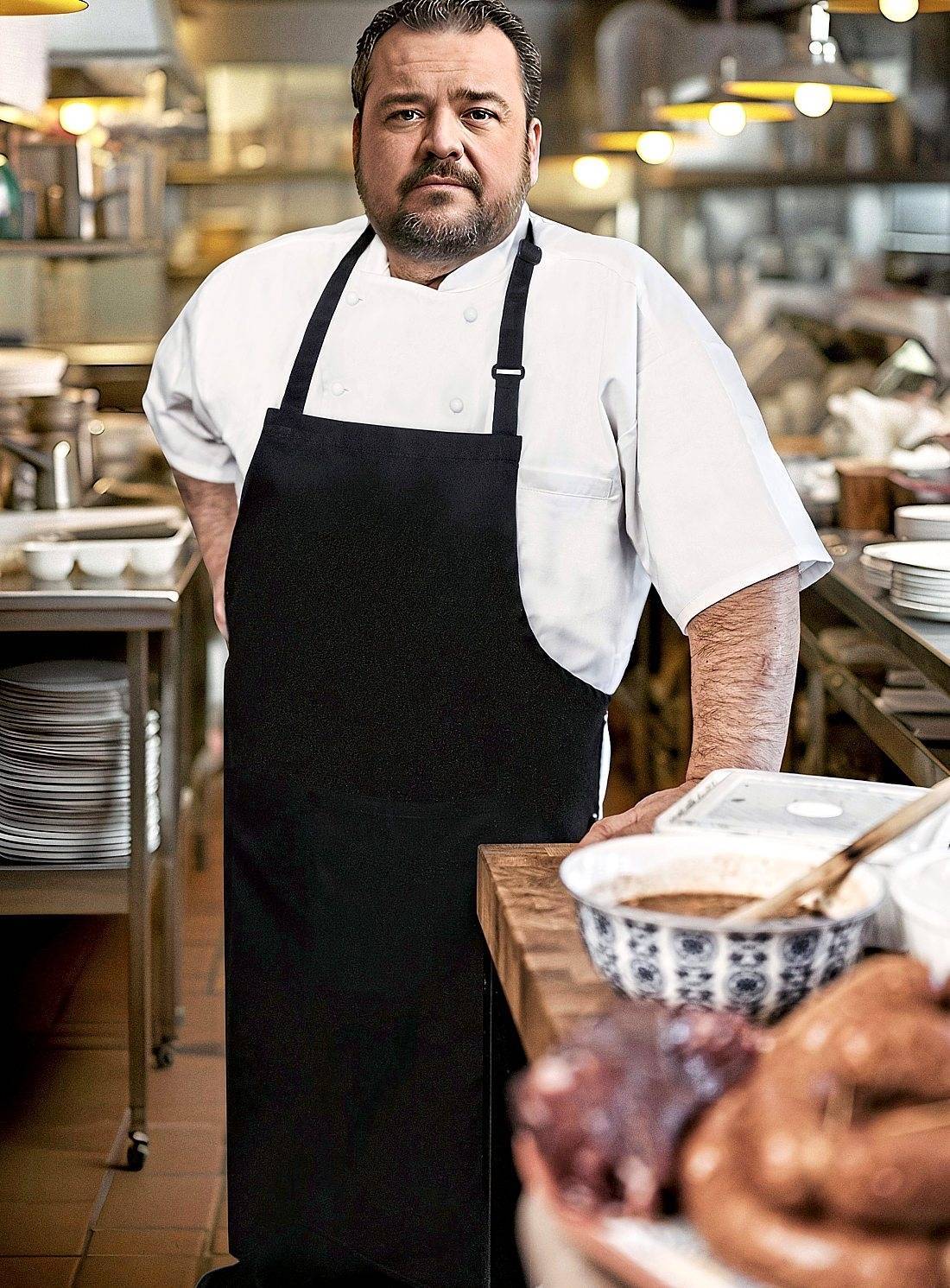 Oversized Bib Apron Basic with Buckle and Pocket