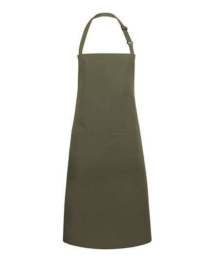 Oversized Bib Apron Basic with Buckle and Pocket