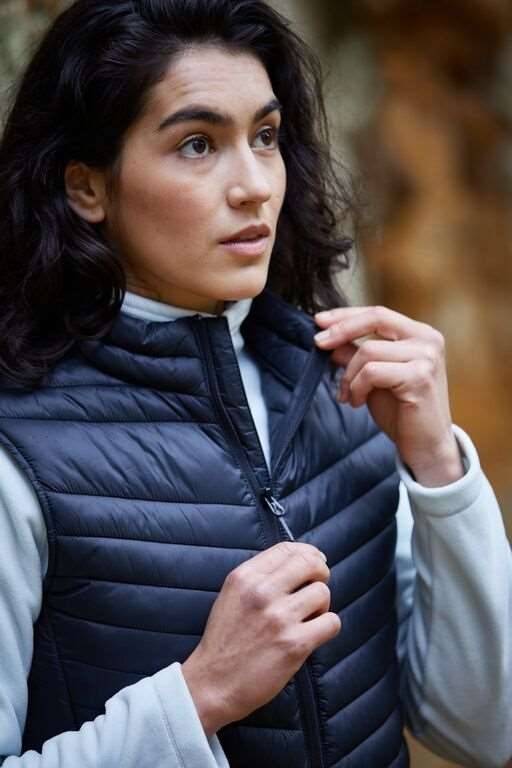 Pikowana kamizelka z kieszenią RFID, materiał z recyklingu