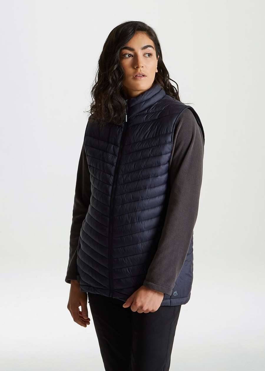 Pikowana kamizelka z kieszenią RFID, materiał z recyklingu