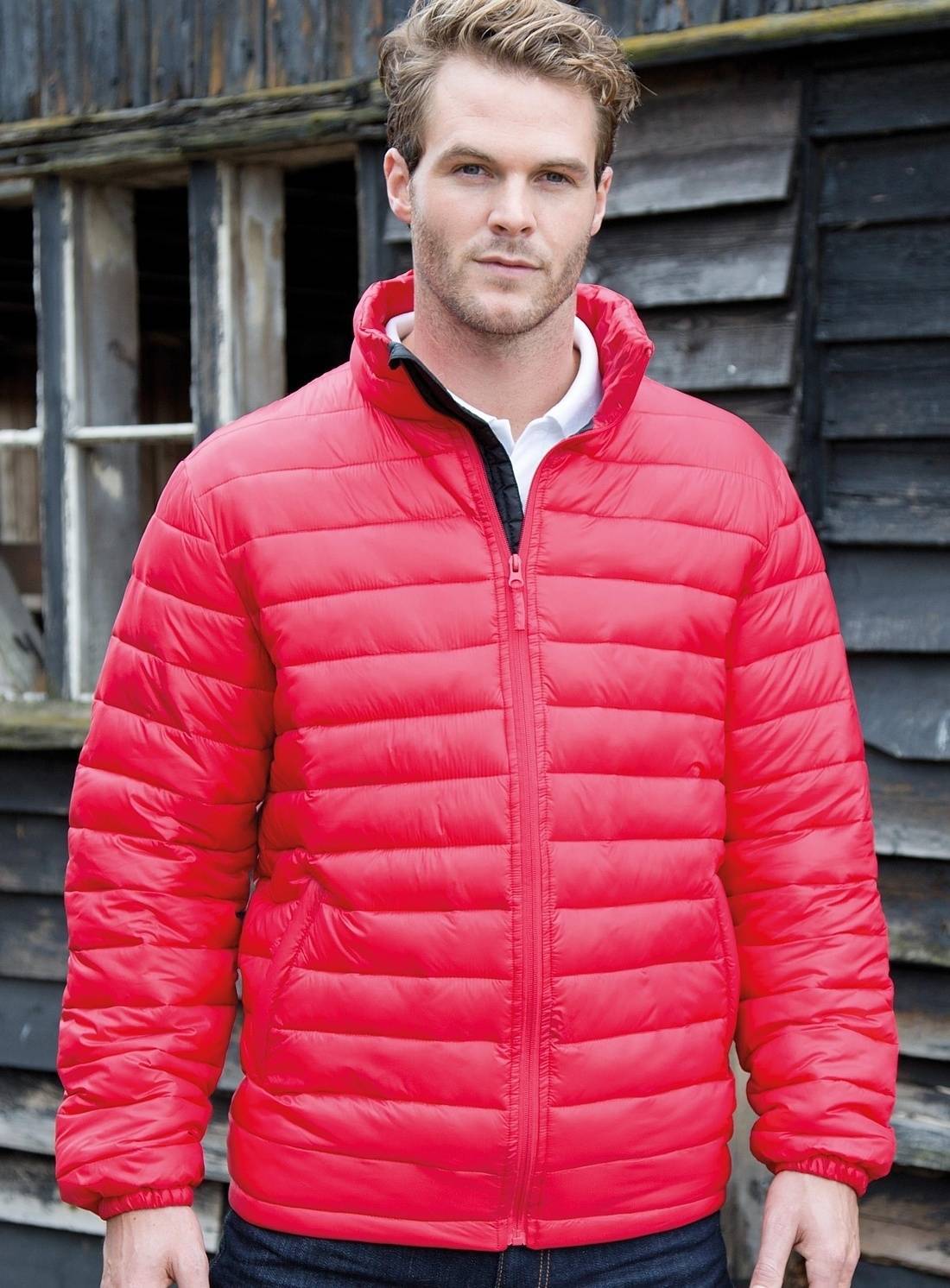 Pikowana kurtka męska Result z wewnętrzną klapą sztormową