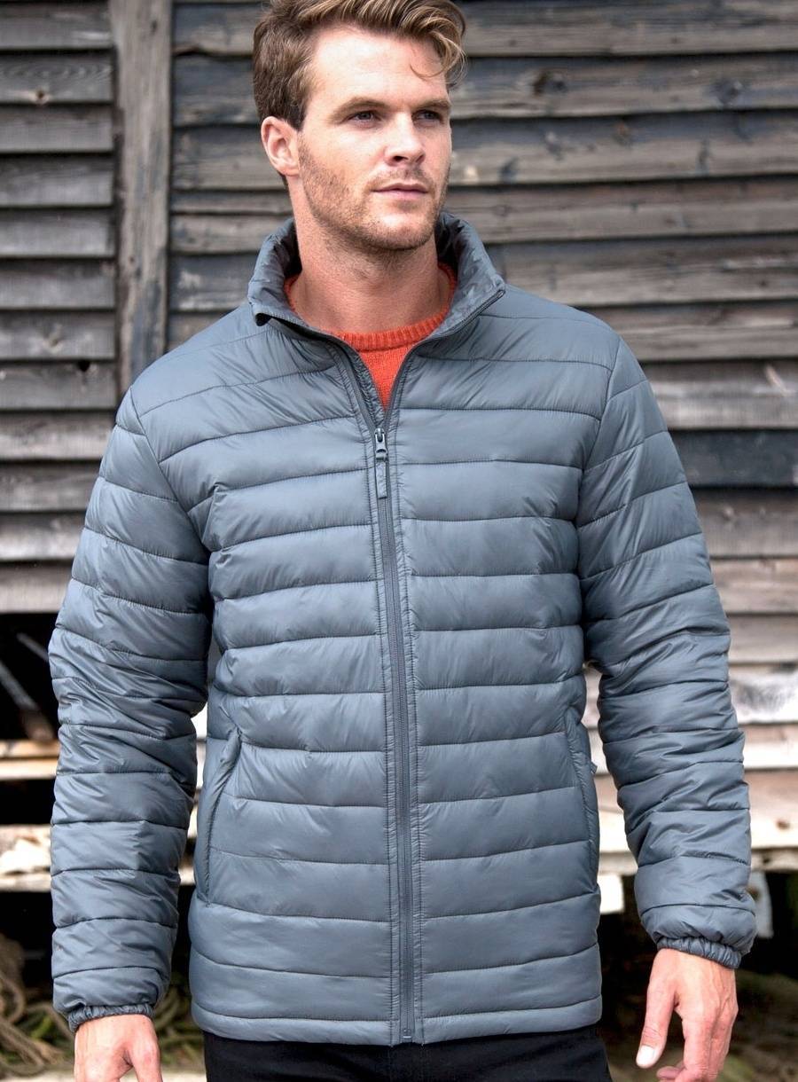 Pikowana kurtka męska Result z wewnętrzną klapą sztormową