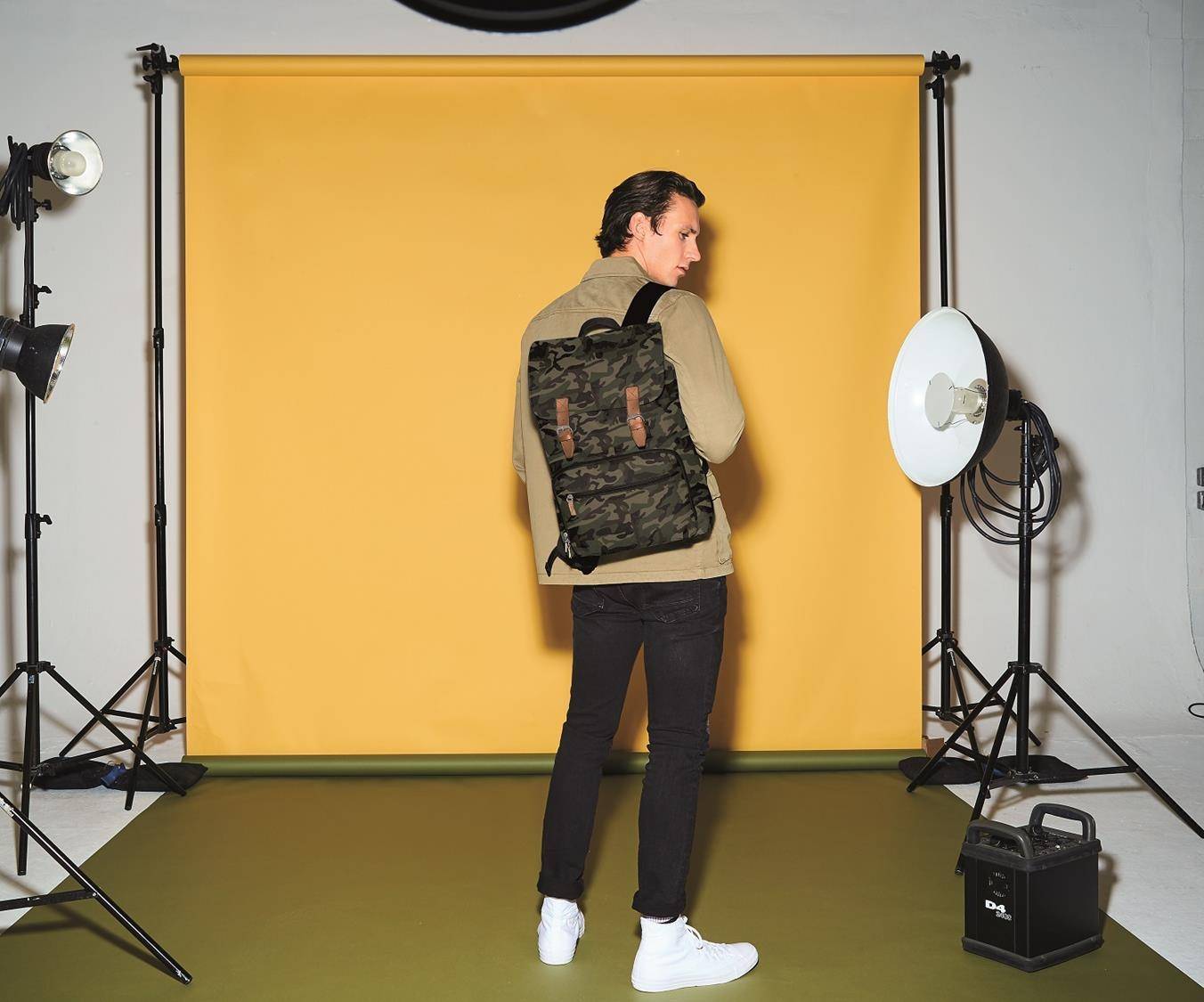 Plecak typu retro Vintage z miejscem na laptopa