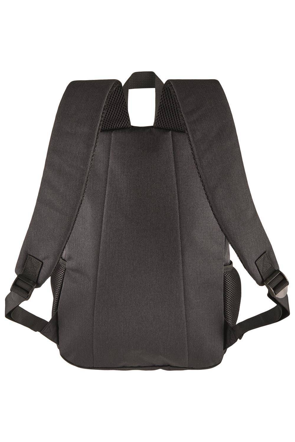 Plecak z bocznymi siatkowanymi kieszeniami z dodatkowym odblaskiem