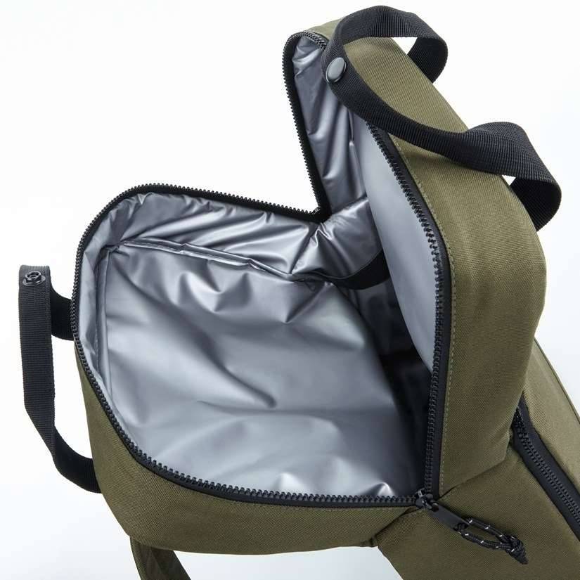 Plecak z izolowaną komorą wewnętrzną, materiał z recyklingu