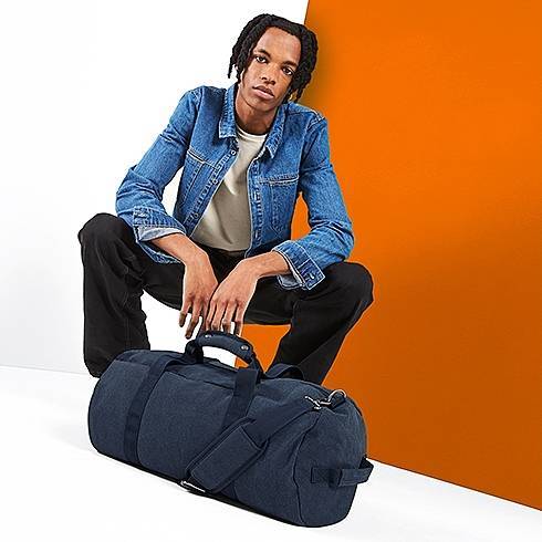 Płócienna torba sportowa z pasem na ramię i uchwytem