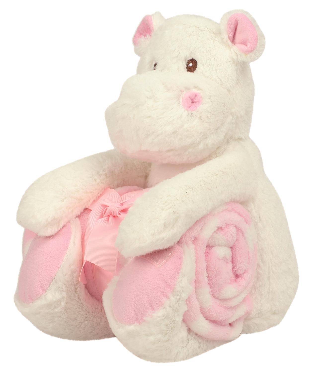 Pluszowy miś Hipopotam z kocykiem