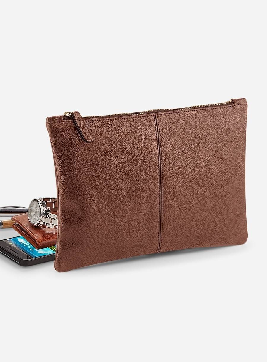 Podręczna saszetka na akcesoria z imitacji skóry