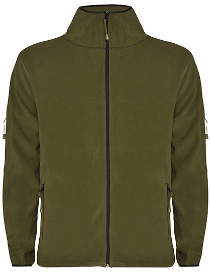 Polar męski z kieszenią na rękawie i ozdobnymi szwami