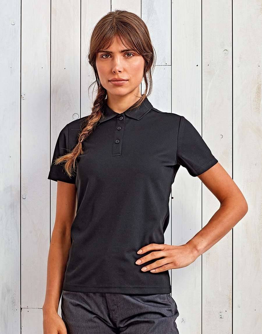 Polo damskie z warstwą ochronną przed promieniami UV