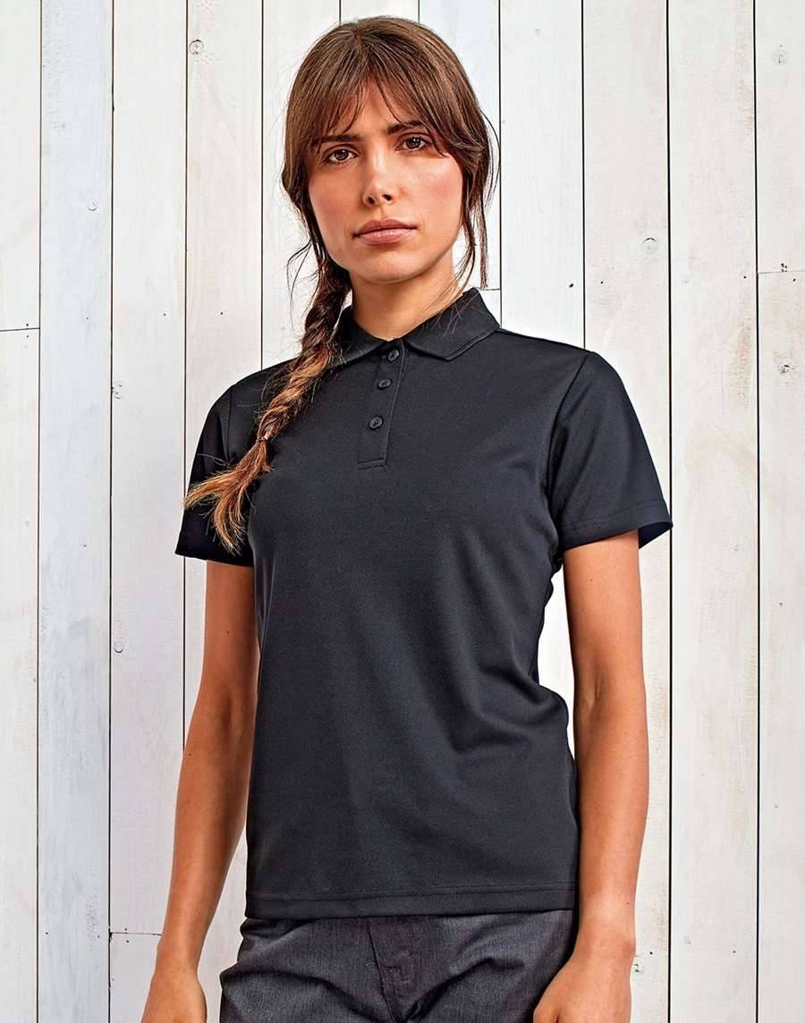 Polo damskie z warstwą ochronną przed promieniami UV