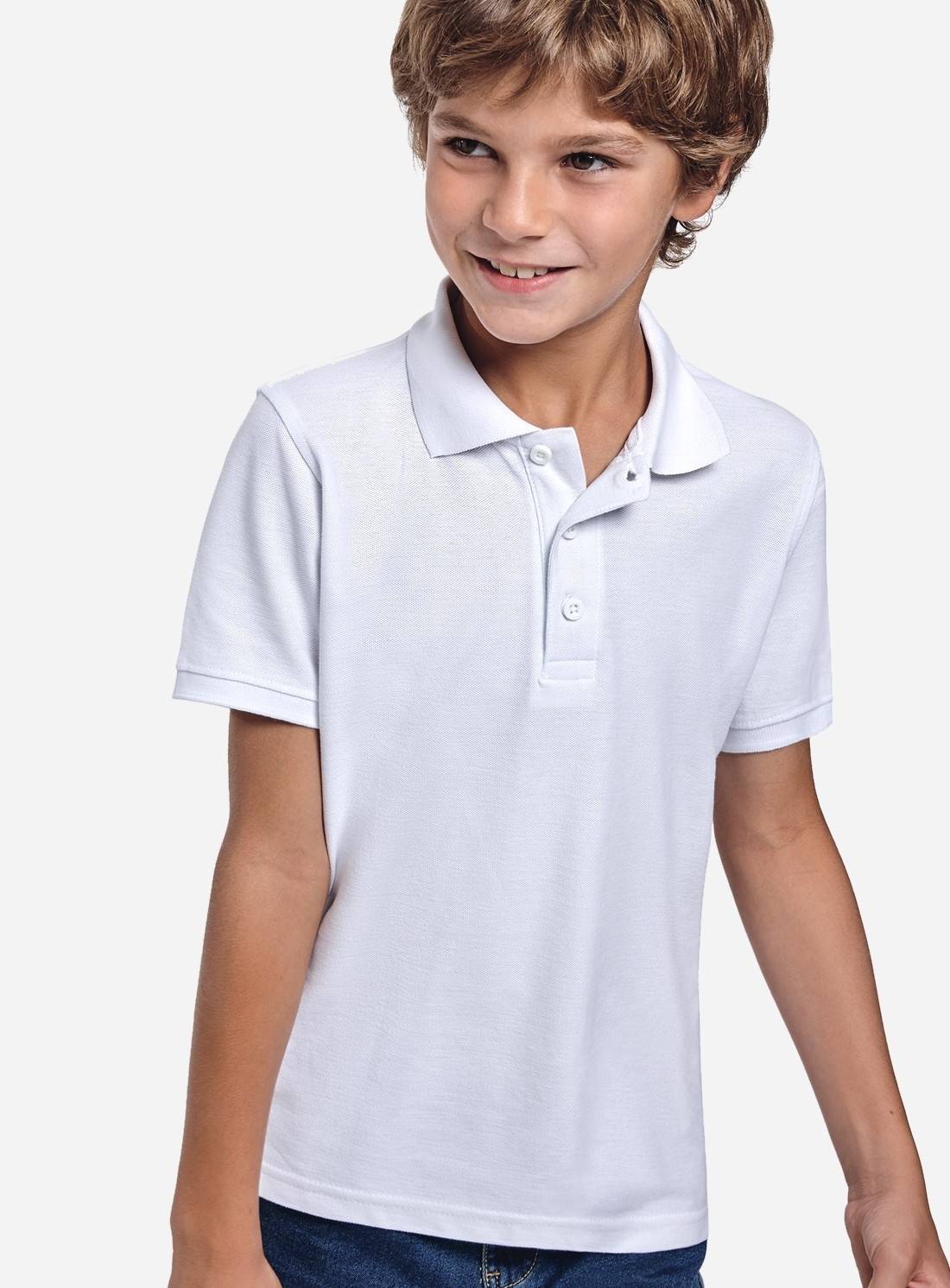 Polo dziecięce Roly z prążkowanym kołnierzykiem