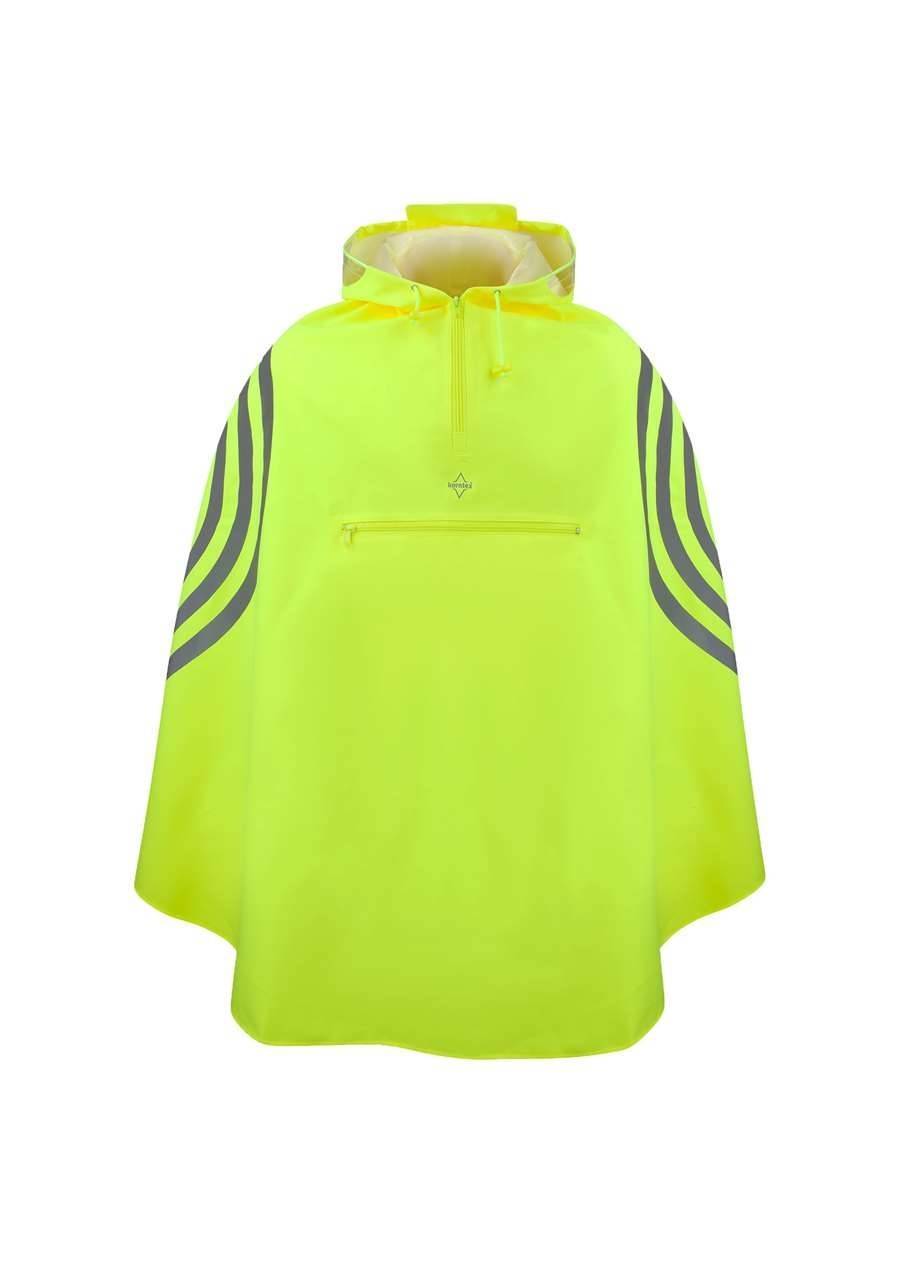 Ponczo przeciwdeszczowe z odblaskową grafiką