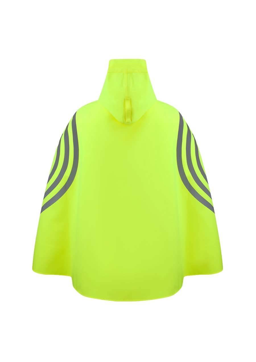 Ponczo przeciwdeszczowe z odblaskową grafiką