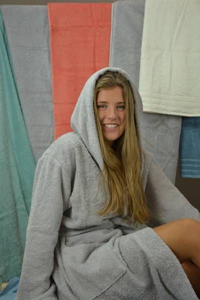 Przytulny szlafrok z bawełny organicznej