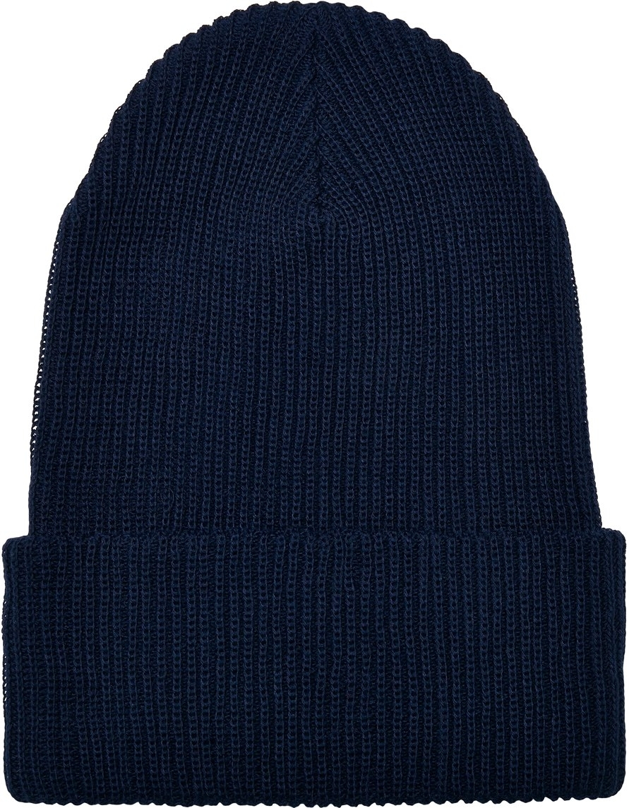 Recycled Yarn Ribbed Knit Beanie