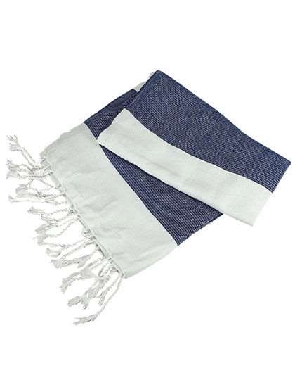 Ręcznik o tradycyjnym tureckim splocie z frędzlami