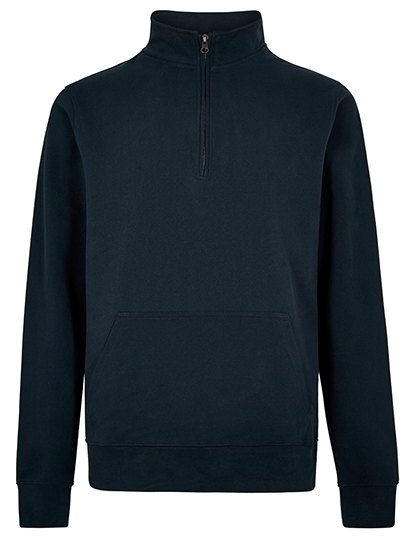 Regular Fit 1/4 Zip Pique Sweatshirt