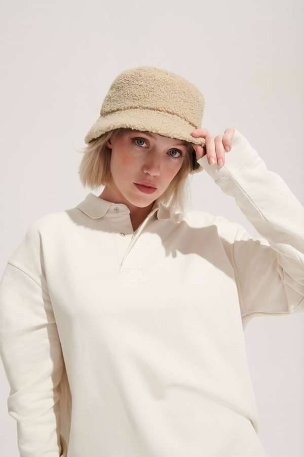 Reversible Sherpa And Velvet Bucket Hat