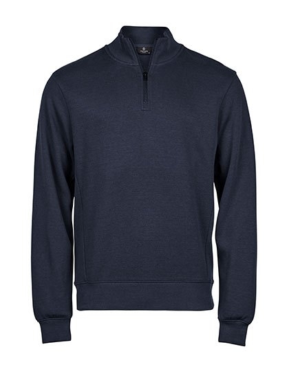 Ribbed Interlock Half Zip