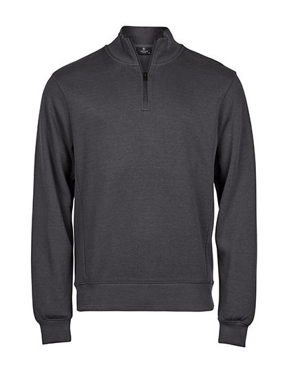Ribbed Interlock Half Zip