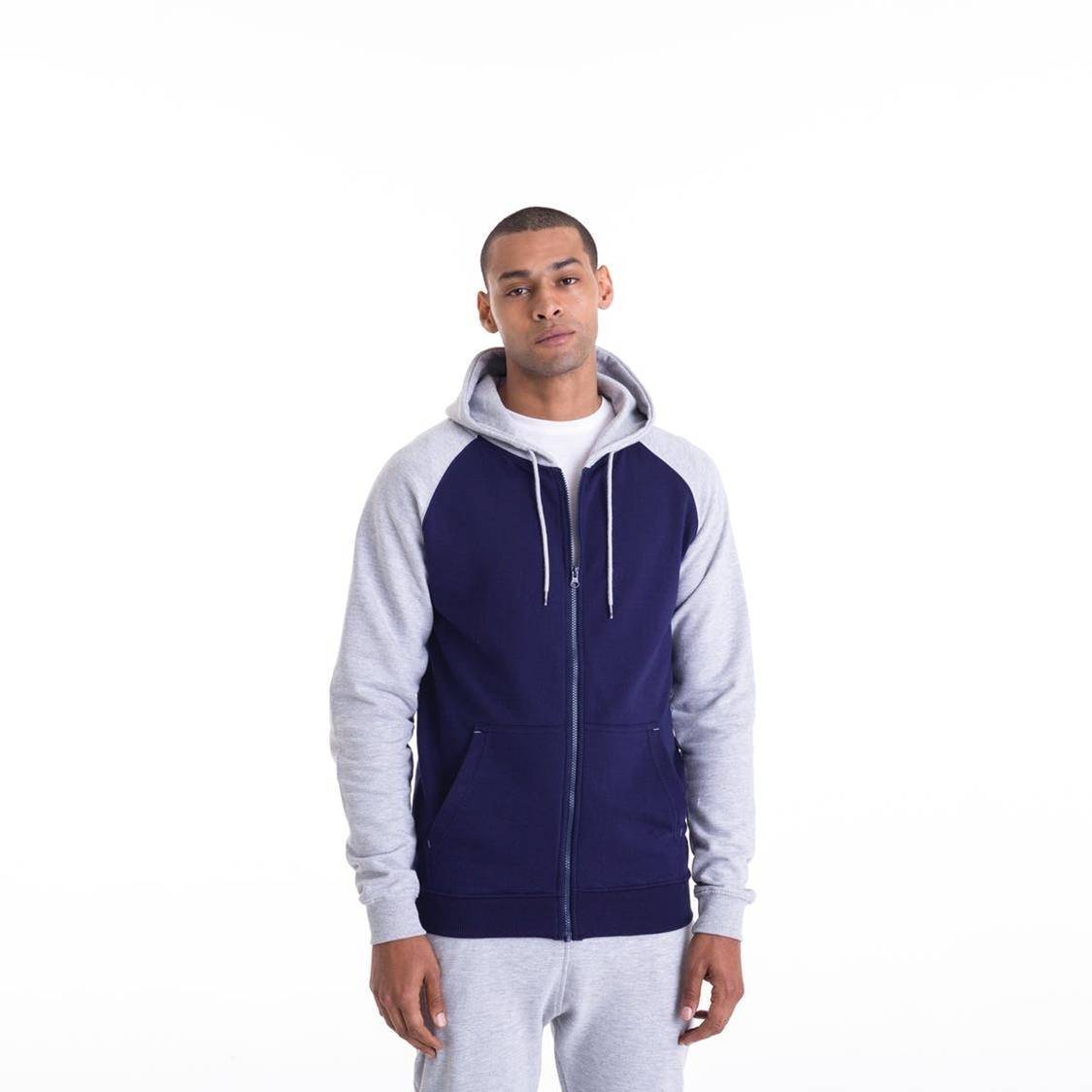 Rozpinana bluza bejsbolówka z dwuwarstwowym kapturem