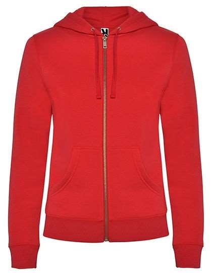 Rozpinana bluza damska Roly z kapturem o taliowanym fasonie