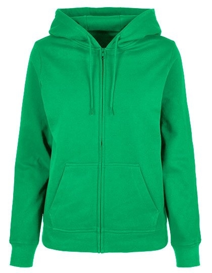 Rozpinana bluza damska z kapturem o prostym fasonie