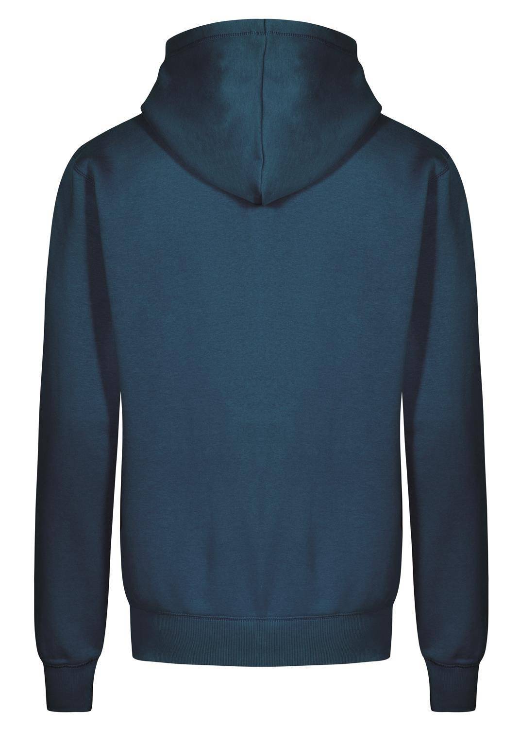 Rozpinana bluza męska z kapturem z płaskimi szwami