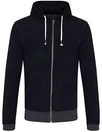 Rozpinana bluza męska z kontrastowym dołem i rękawkami