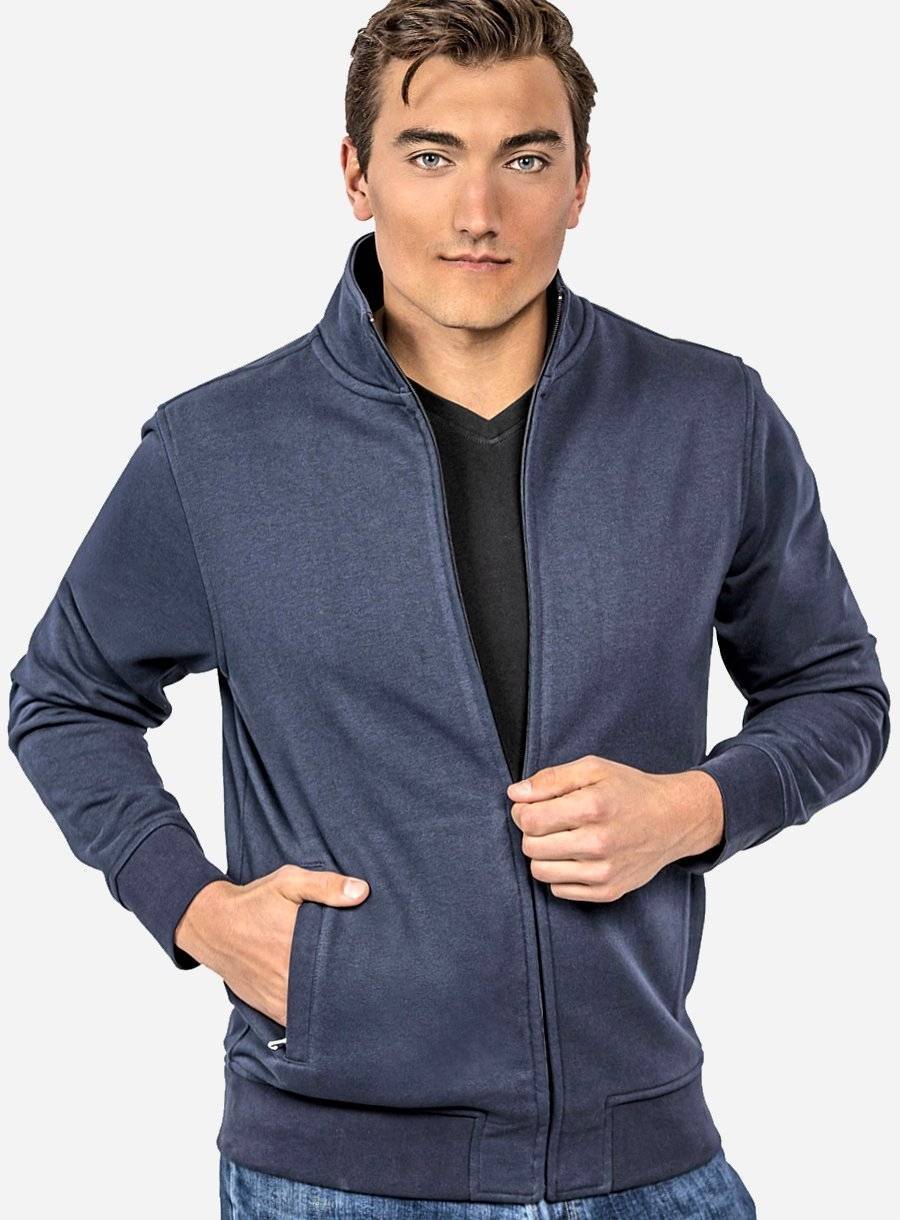 Rozpinana bluza Premium z kieszeniami na zamek, model męski
