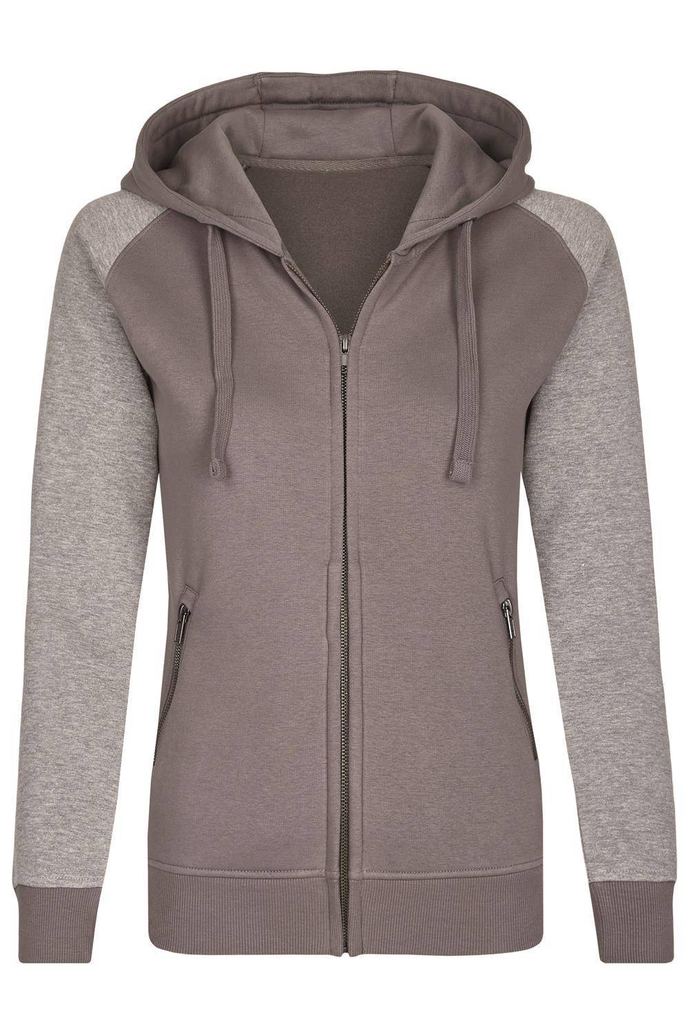 Rozpinana bluza z kapturem Kangurek – model damski