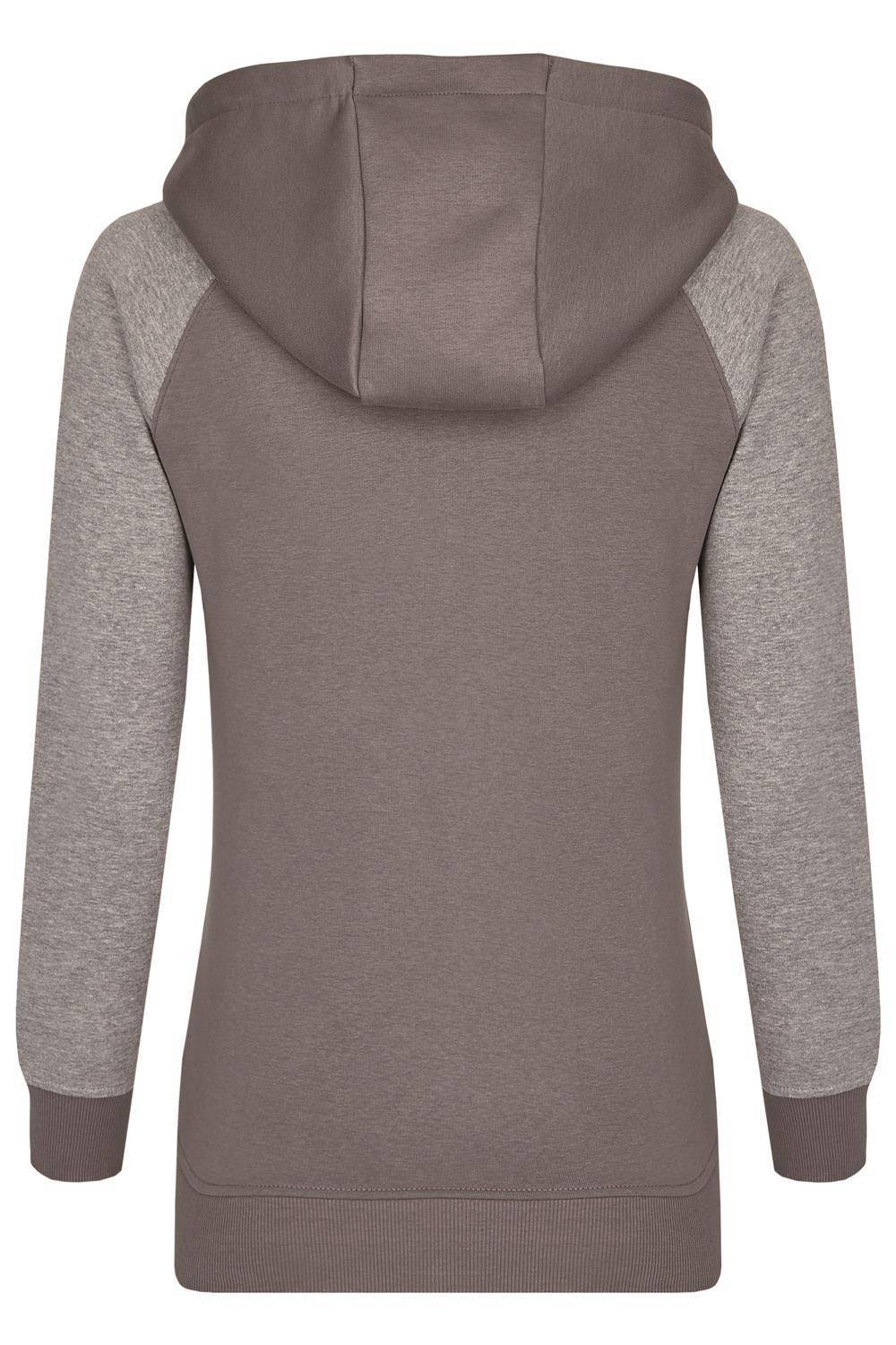 Rozpinana bluza z kapturem Kangurek – model damski