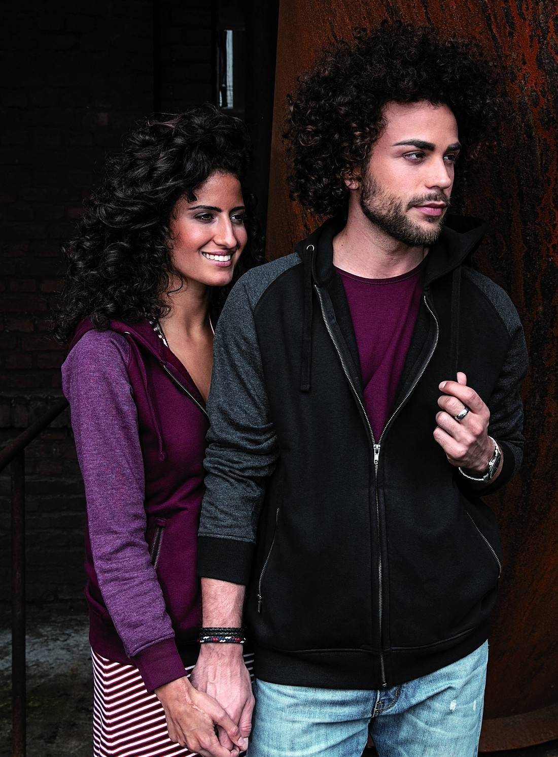 Rozpinana bluza z kapturem Kangurek – model męski