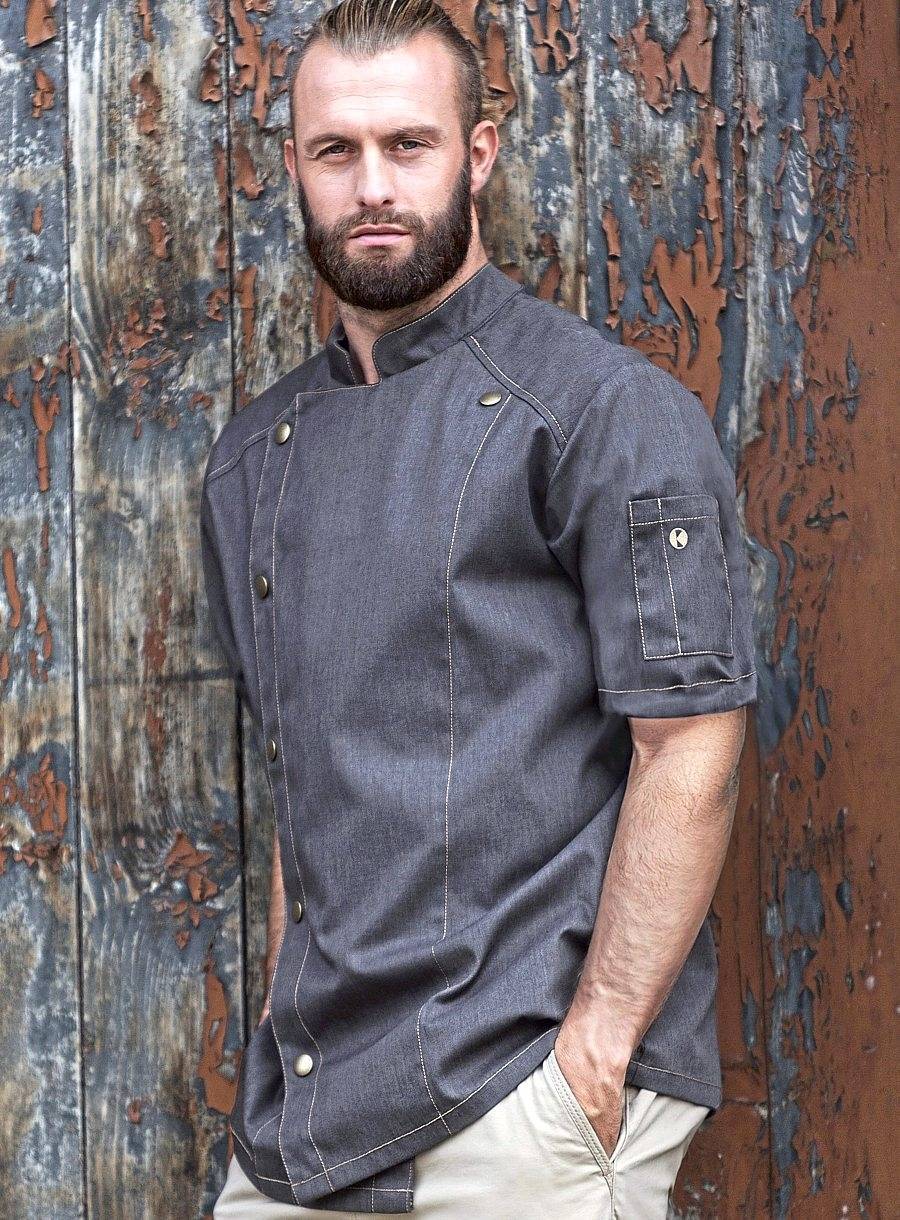 Short-Sleeved Chef´s Jacket Jeans Style