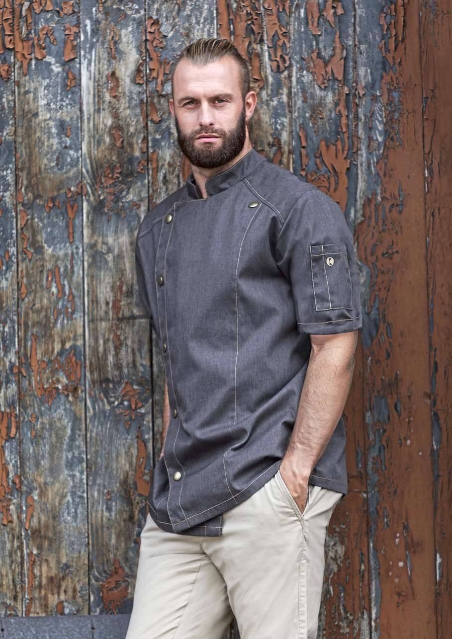 Short-Sleeved Chef´s Jacket Jeans Style