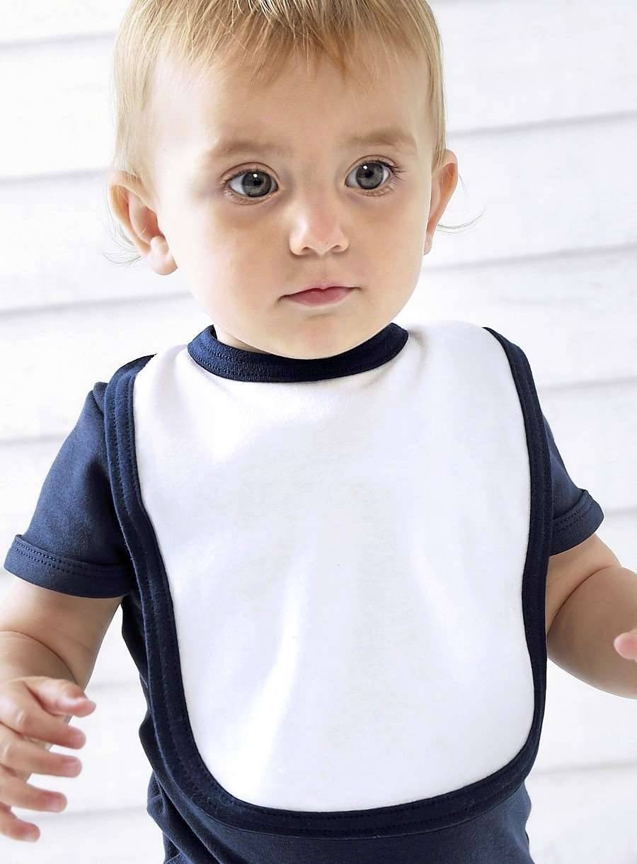 Śliniaczek niemowlęcy z bawełny organicznej z odrywaną metką