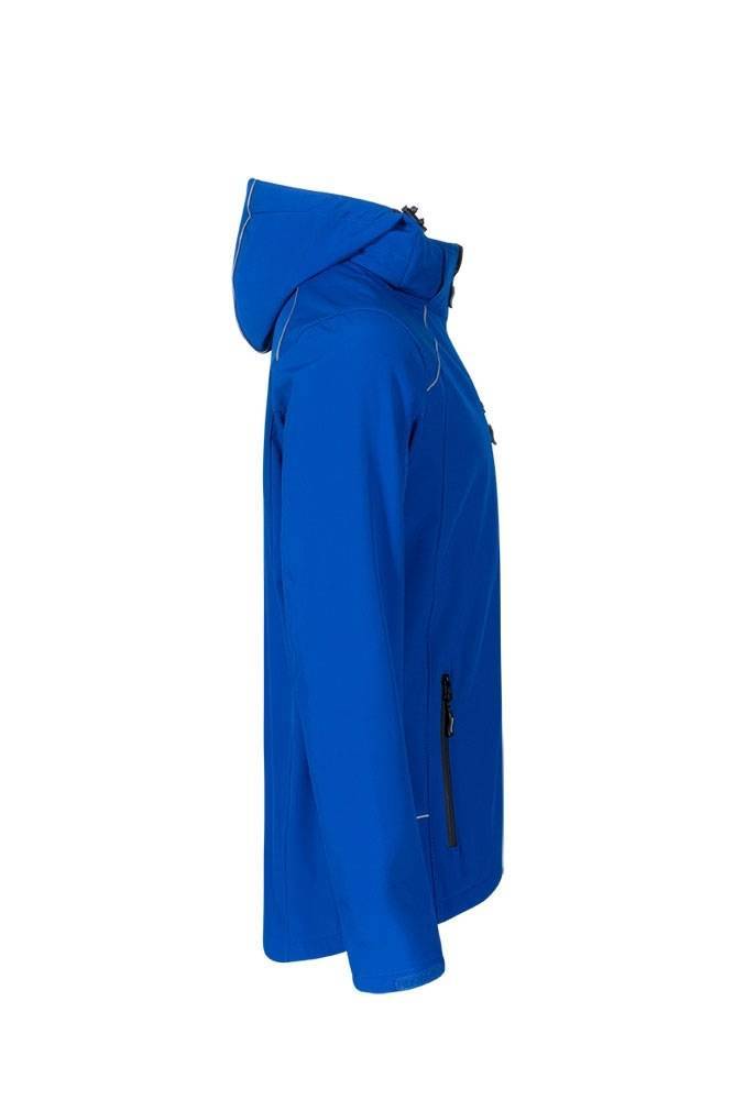 Softshell męski z odblaskowymi detalami i odpinanym kapturem