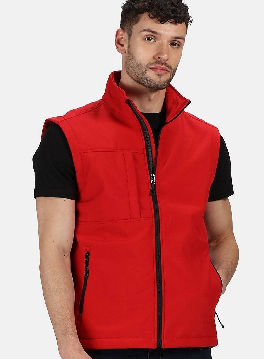 Softshellowy bezrękawnik męski Regatta z klapą sztormową